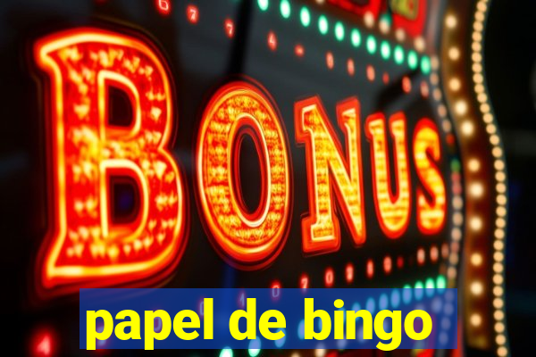 papel de bingo