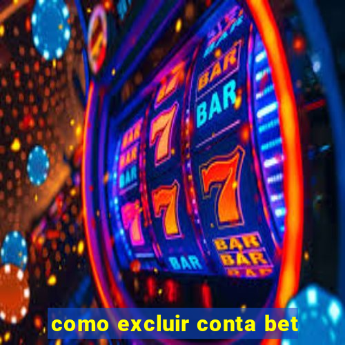 como excluir conta bet